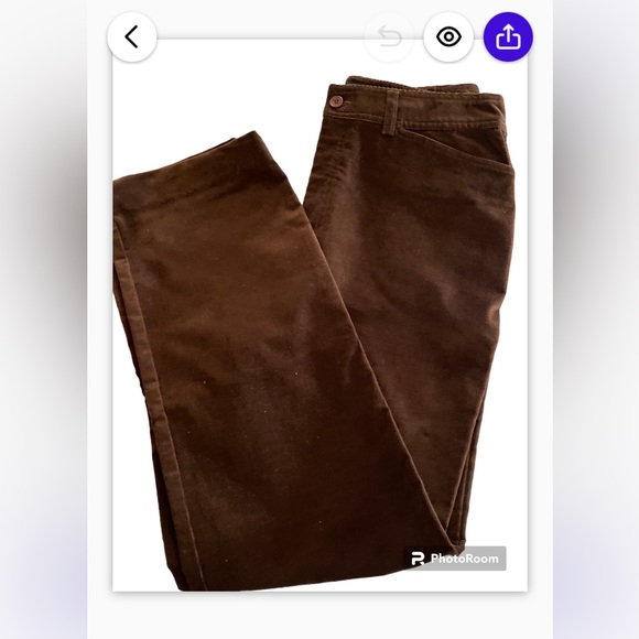 Relativity corduroy women’s pants. Size 8. Chocolate brown - Picture 3 of 10